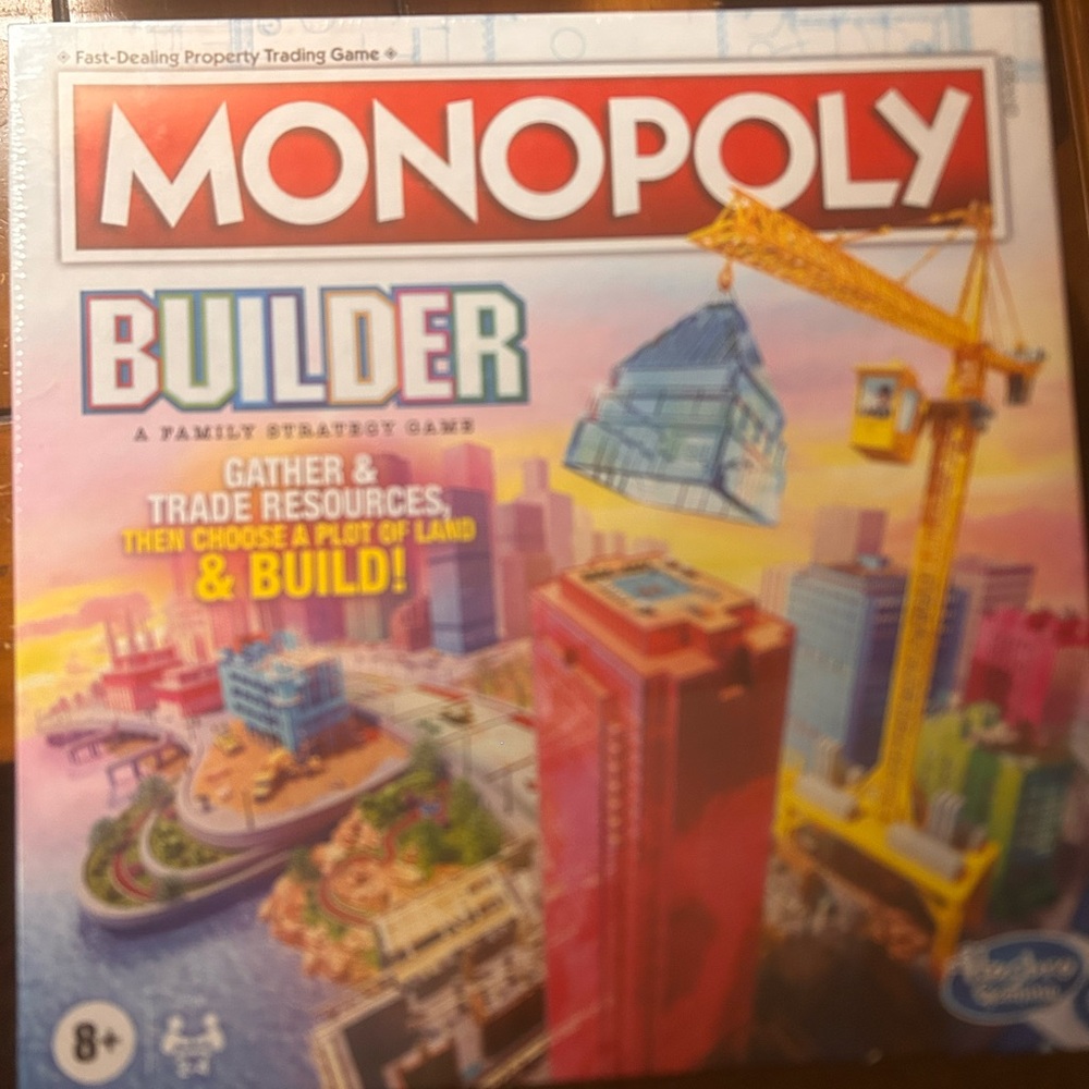 Hasbro Monopoly Builder Game with Vibrant Colors. BRAND NEW